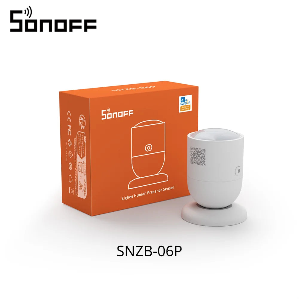 SONOFF Zigbee Human Presence Sensor SNZB-06P Microwave Radar Presence Detection Light Sensing Works with Alexa for Smart Home - Cashdust