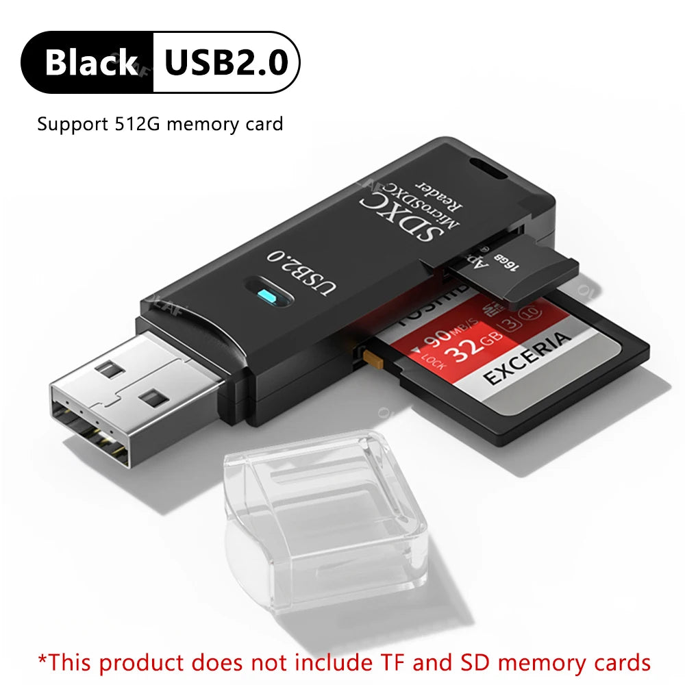 USB 3.0 Card Reader Micro SD TF Memory Card Reading Adapter High Speed 2 IN 1 Card Reader For Phone PC Laptop Accessories U disk - Cashdust