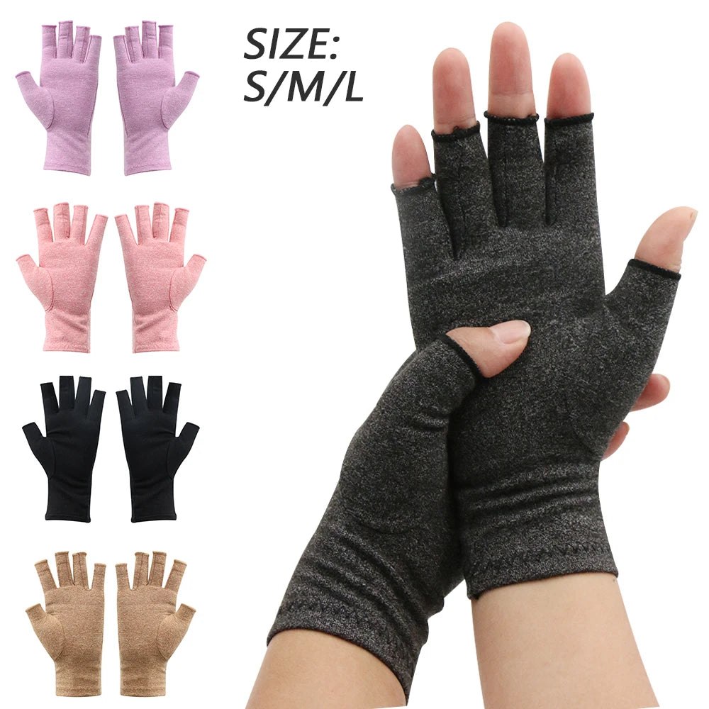 Compression Arthritis Gloves Wrist Support Cotton Joint Pain Relief Hand Brace Men Women Therapy Wristband Compression Gloves - Cashdust