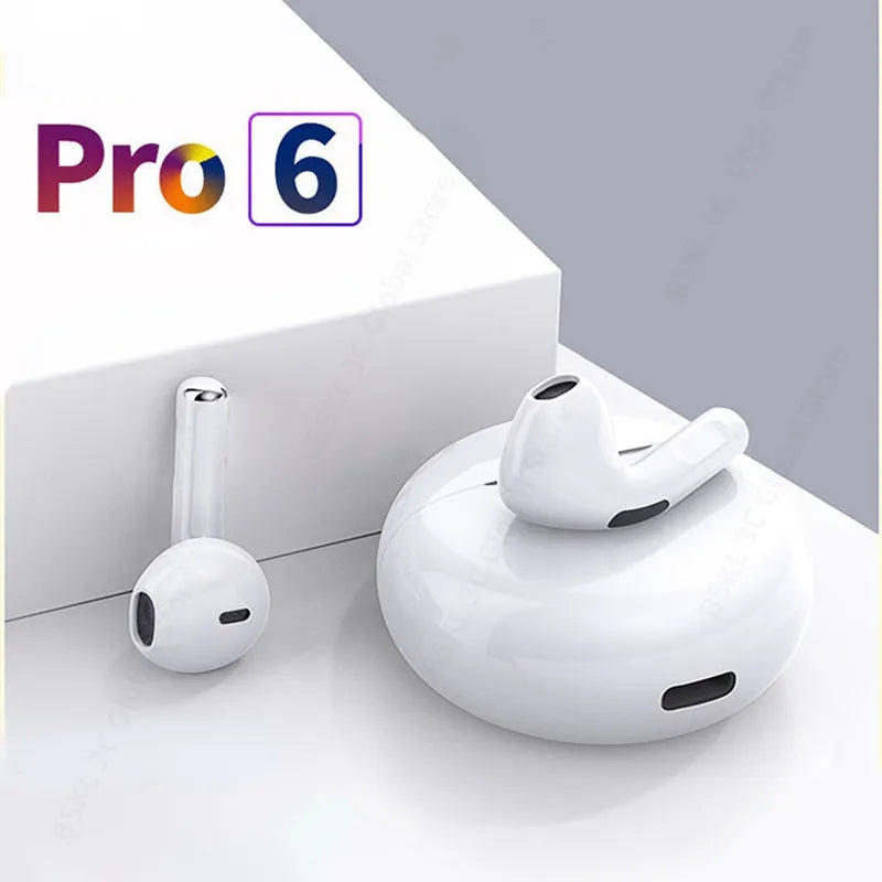 Original Air Pro 6 TWS Wireless Bluetooth Earphones Mini Pods Earbuds Earphone Headset For Xiaomi Android Apple iPhone Headphone - Cashdust