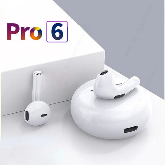 Original Air Pro 6 TWS Wireless Bluetooth Earphones Mini Pods Earbuds Earphone Headset For Xiaomi Android Apple iPhone Headphone - Cashdust