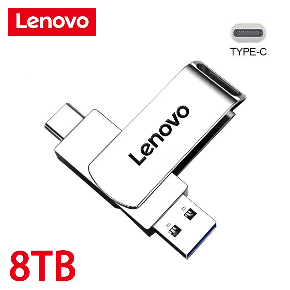 Lenovo 16TB USB 3.0 Flash Drives High Speed Transfer Metal Pendrive Memory Card Pendrive Flash Disk Memoria Waterproof 2024 New - Cashdust