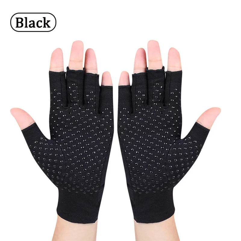 Compression Arthritis Gloves Wrist Support Cotton Joint Pain Relief Hand Brace Men Women Therapy Wristband Compression Gloves - Cashdust