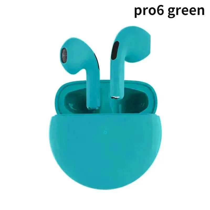 Original Pro 6 TWS Wireless Bluetooth Earphones Headphones Mini Fone Earphone Stereo Sport Headset For Xiaomi Android Earbuds - Cashdust