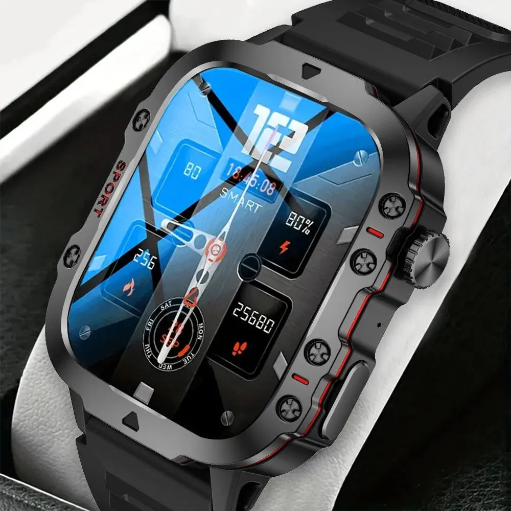 2024 Men's Smart Watch Bluetooth Call AI Voice 100+ Sport Modes 420mAh Big Battery Sports Waterproof Smart Watch for Android IOS - Cashdust