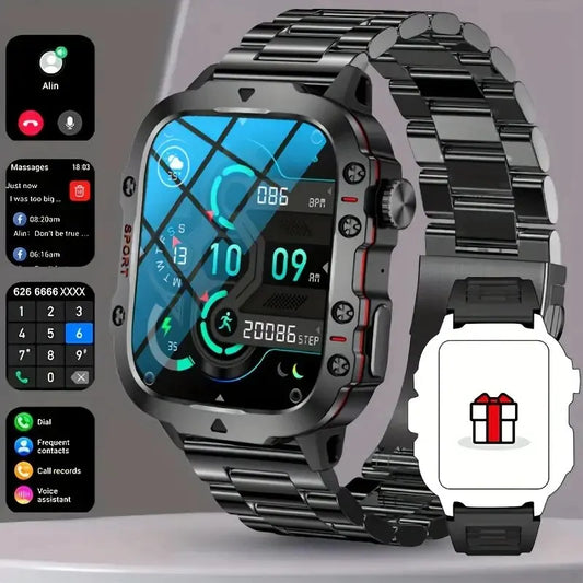 2024 Men's Smart Watch Bluetooth Call AI Voice 100+ Sport Modes 420mAh Big Battery Sports Waterproof Smart Watch for Android IOS - Cashdust