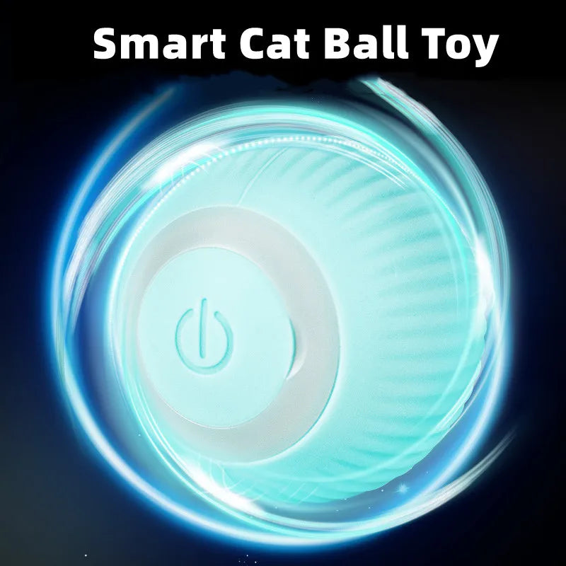 Electric Cat Ball Toys Automatic Rolling Smart Cat Toys Interactive for Cats Training Self-moving Kitten Toys for Indoor Playing - Cashdust