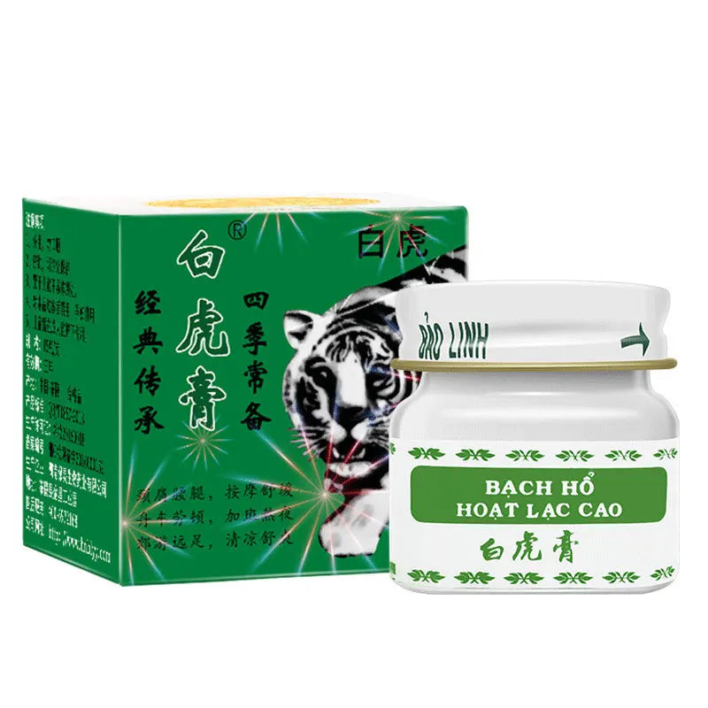 Original White Tiger Essential Balm Cream for Headache Toothache Stomachache Pain Relieving Balm Dizziness Massage Cream - Cashdust