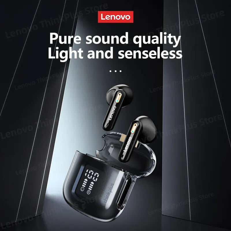 Lenovo LP6 Pro Bluetooth 5.3 Earphones TWS Sports Headphones Wireless Earbuds Dual HD Mic Headset LED Display Gaming Earphones - Cashdust