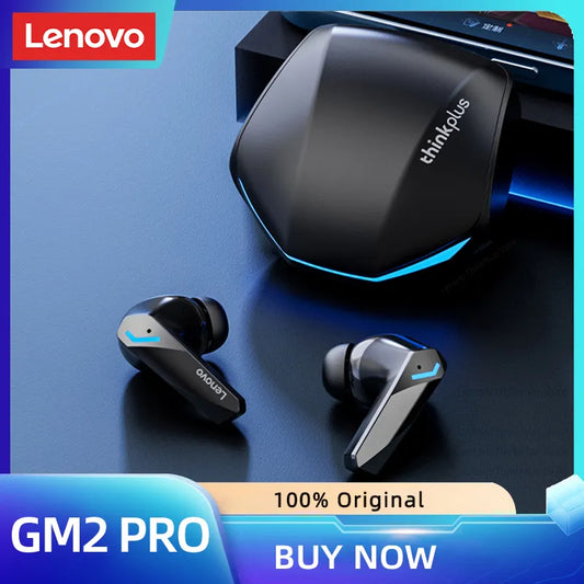 Original Lenovo GM2 Pro 5.3 Earphone Bluetooth Wireless Earbuds Low Latency Headphones HD Call Dual Mode Gaming Headset With Mic - Cashdust