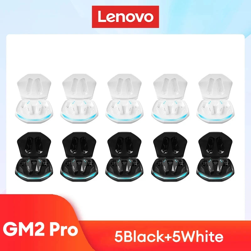 Original Lenovo GM2 Pro 5.3 Earphone Bluetooth Wireless Earbuds Low Latency Headphones HD Call Dual Mode Gaming Headset With Mic - Cashdust