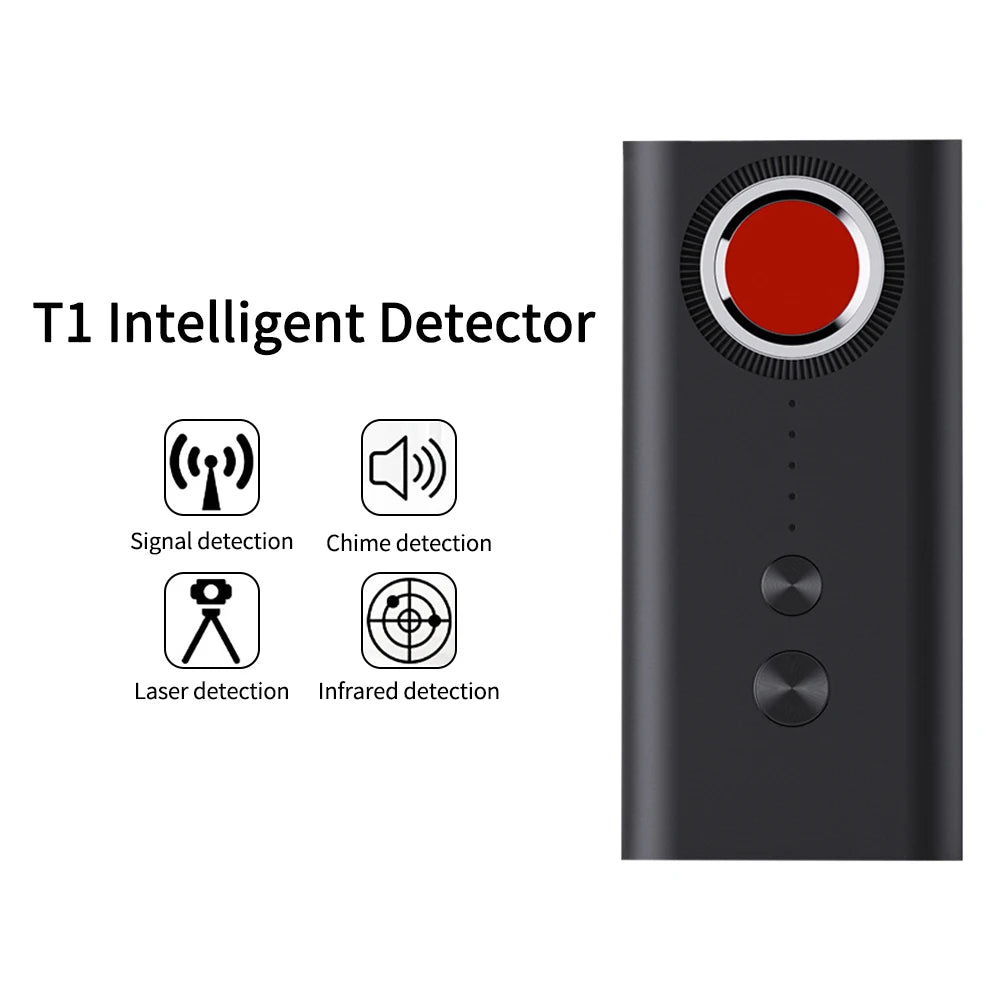 Black T1 USB Hidden Camera Finder Gadget Camera Spy Lens Camera Wiretapping GPS Tracker Sound Signal Finder Detector Accessories - Cashdust