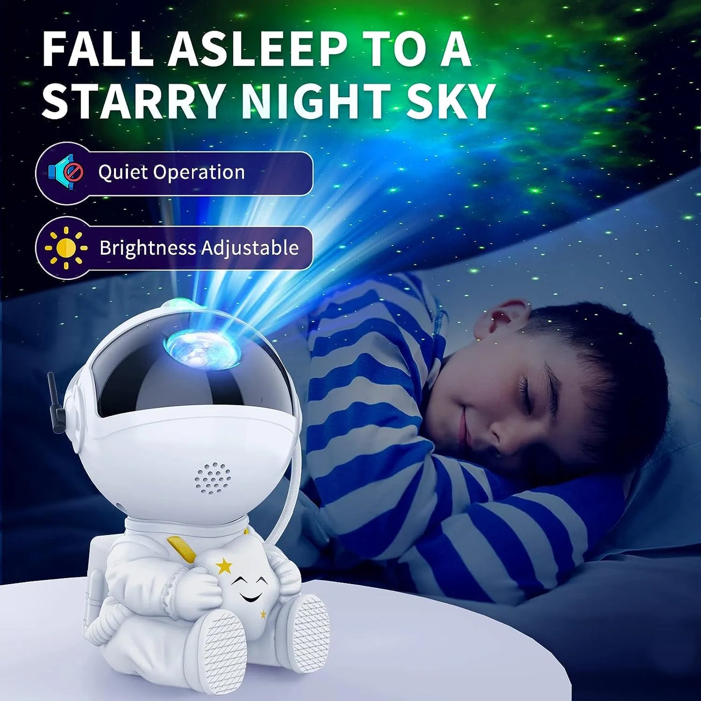 Star Projector Galaxy Night Light Astronaut Space Projector Starry Nebula Ceiling LED Lamp for Bedroom Home Decorative kids gift - Cashdust